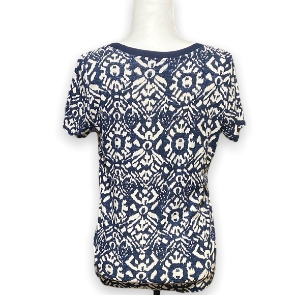 Lauren Ralph Lauren Crewneck T-Shirt Ikat Print Cotton Women’s Size L - Picture 4 of 9